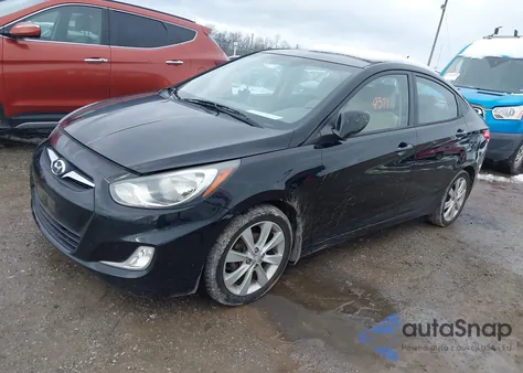 2012 Hyundai Accent Gls z USA, uszkodzony, nr VIN KMHCU4AE8CU136999